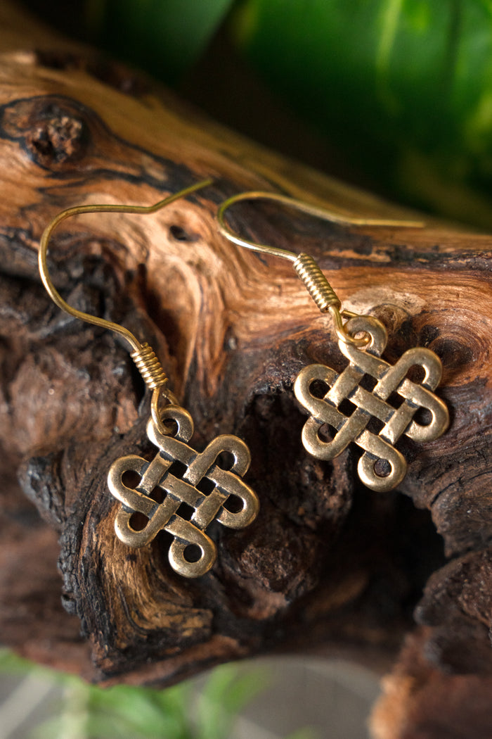 Celtic earrings Lugh, bronze