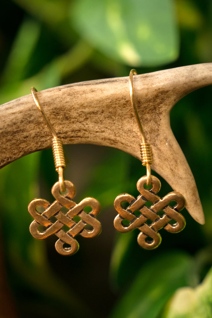 Celtic earrings Lugh, bronze