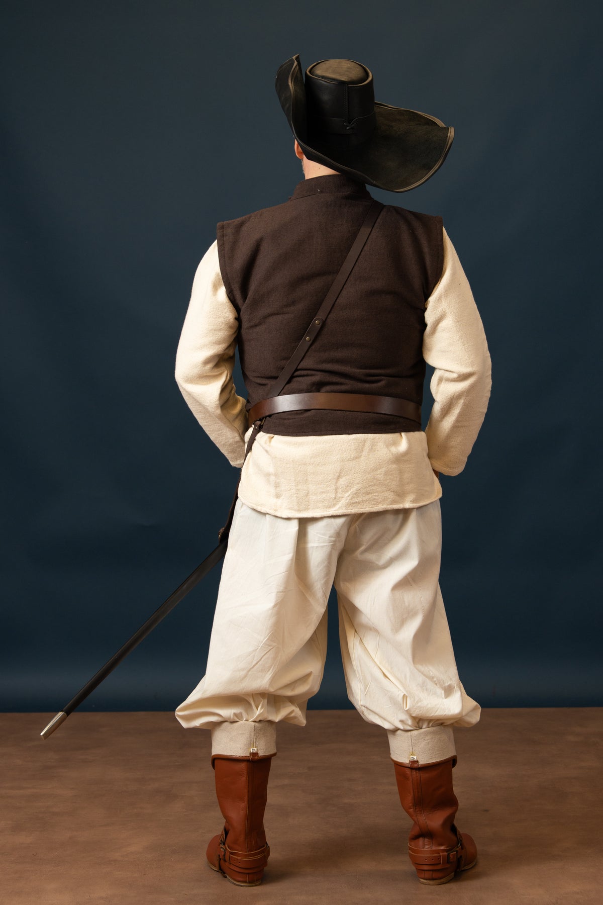 17th century sailor's vest, brown