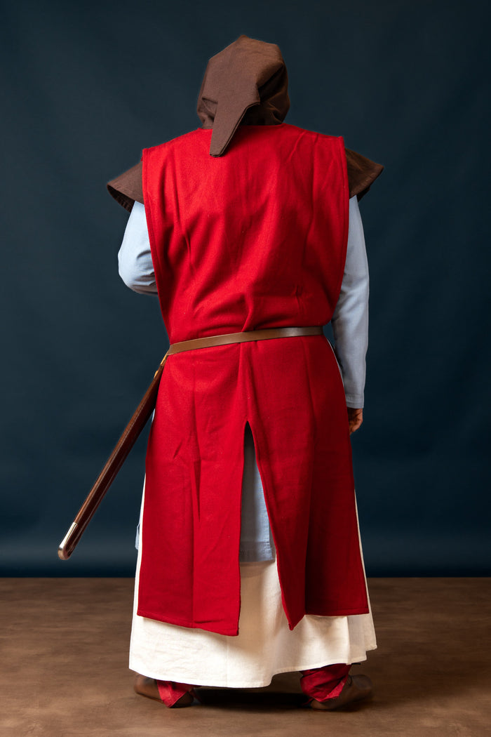Cyclas, overdressed, Bernard, wool blend, red