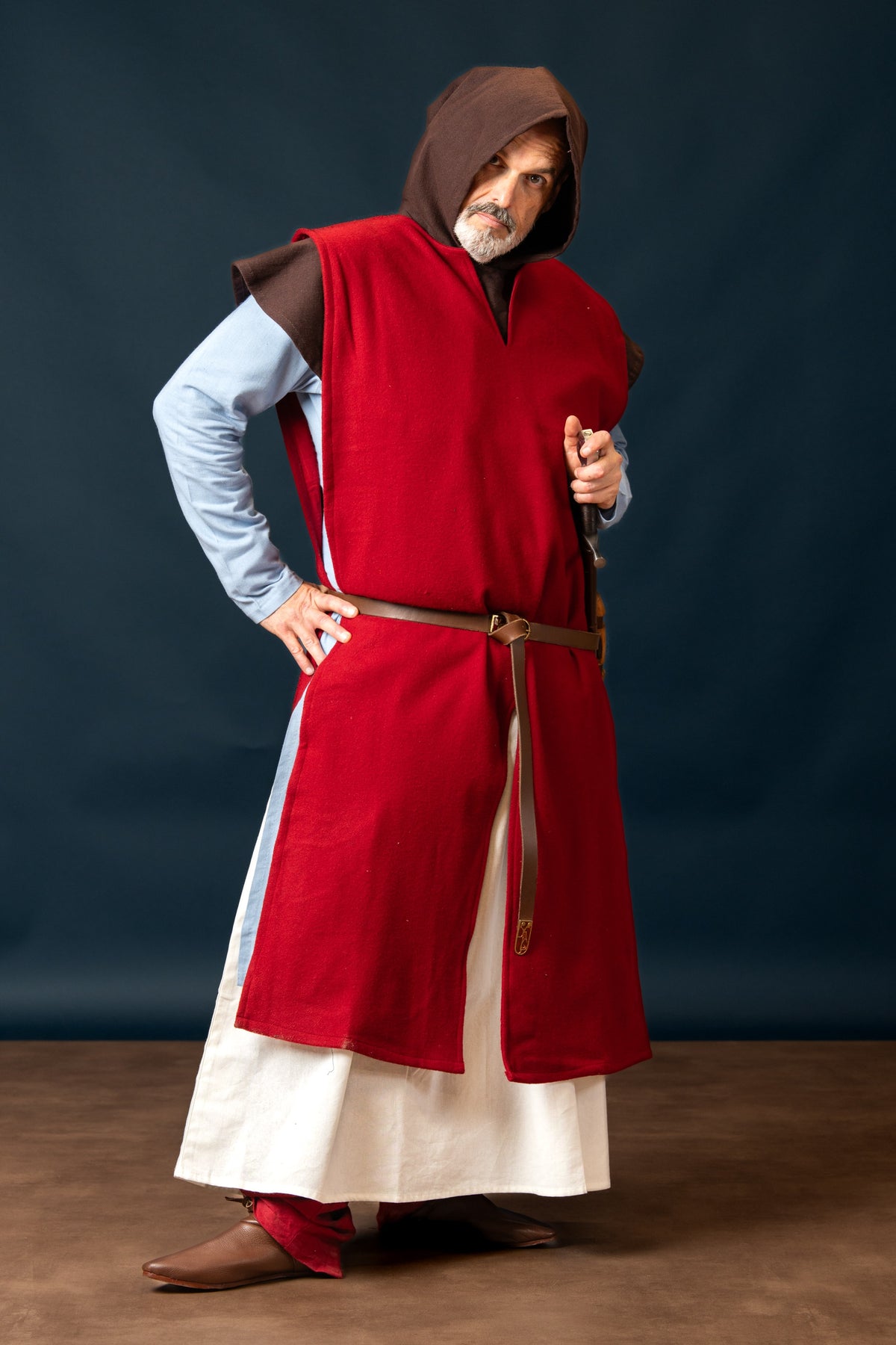 Cyclas, overdressed, Bernard, wool blend, red