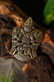 Viking jewelled winged man of Uppåkra, bronze