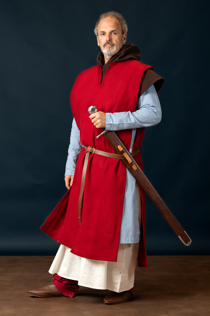 Cyclas, overdressed, Bernard, wool blend, red