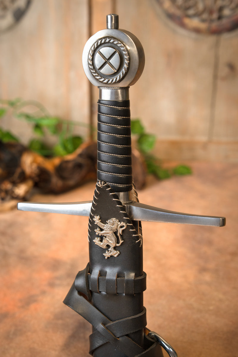 Espada medieval Robert the Bruce, semi-afilada