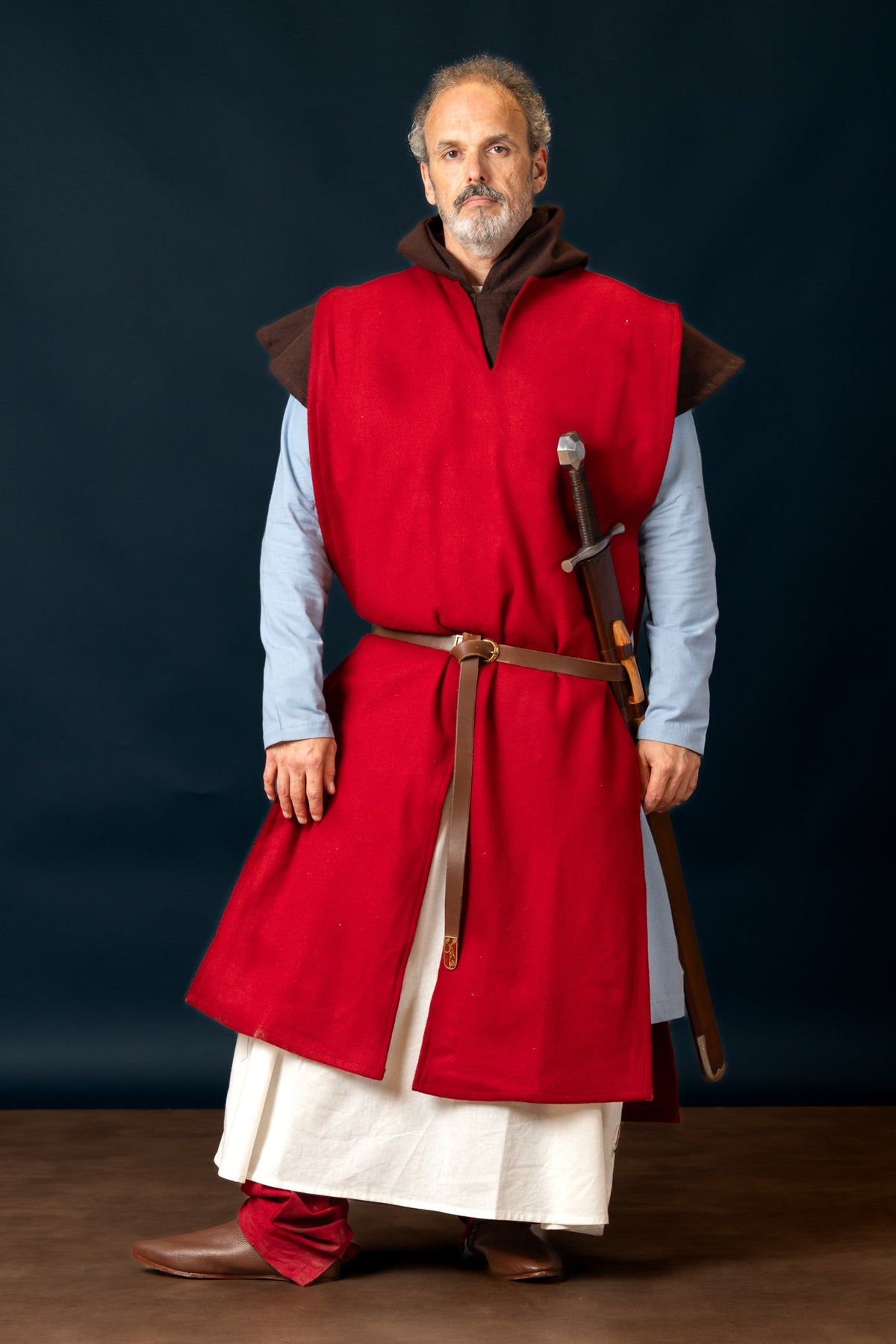 Cyclas, overdressed, Bernard, wool blend, red