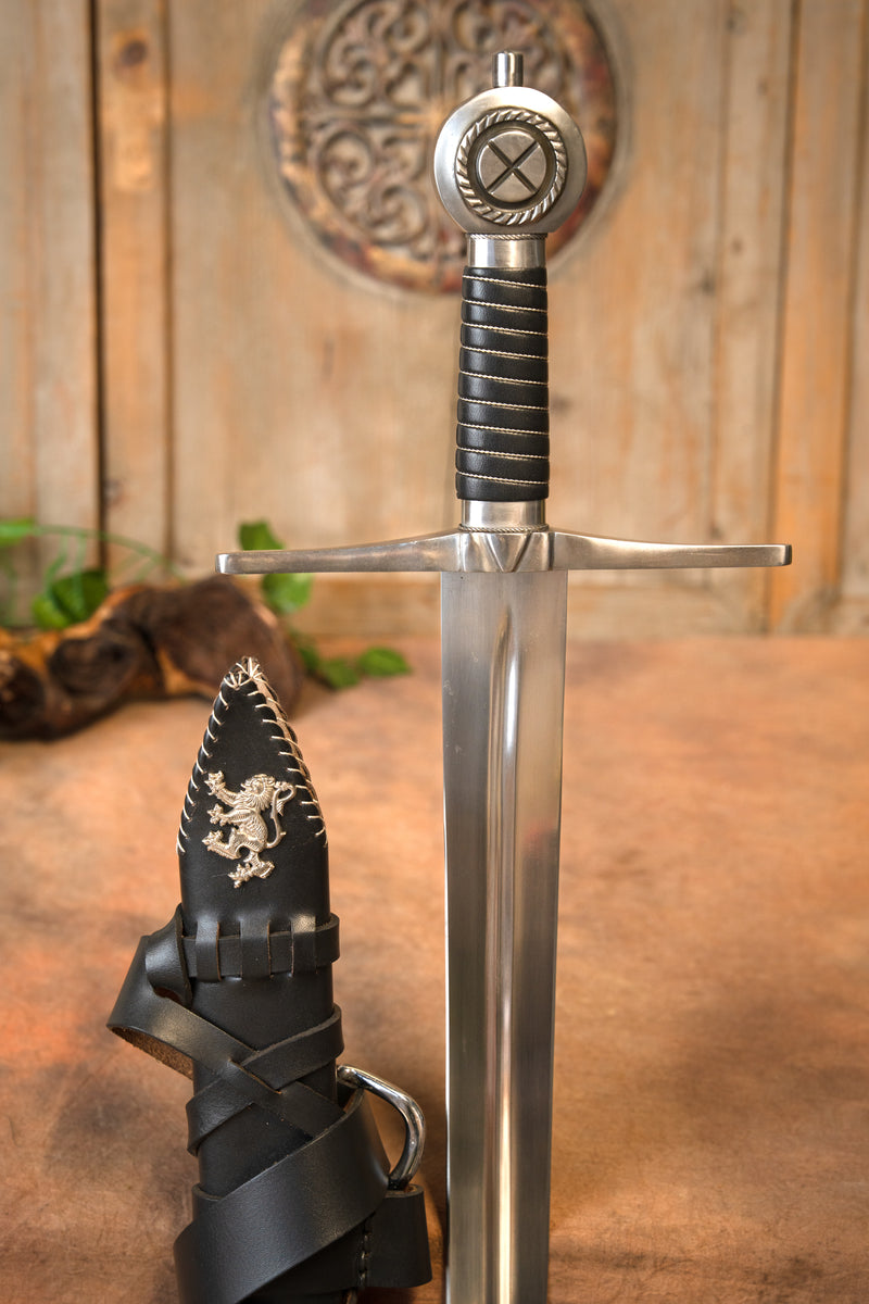 Espada medieval Robert the Bruce, semi-afilada