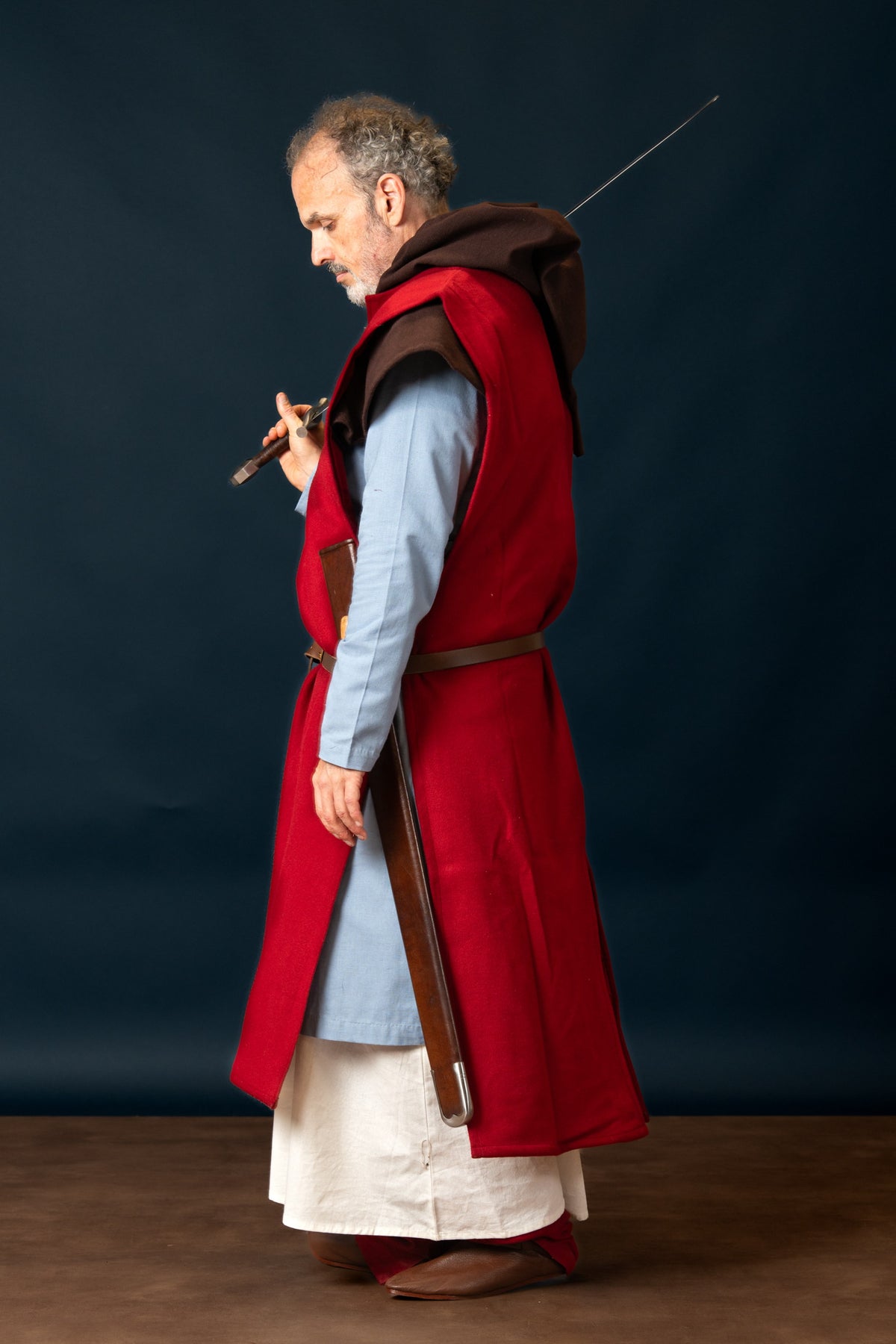 Cyclas, overdressed, Bernard, wool blend, red