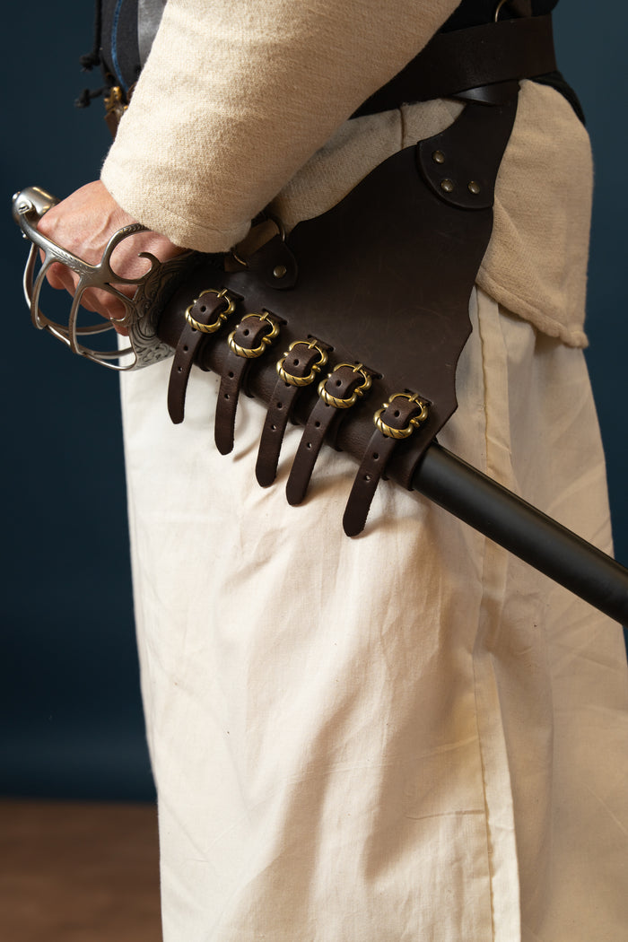 Rapier baldric, 16th-17th century, brown