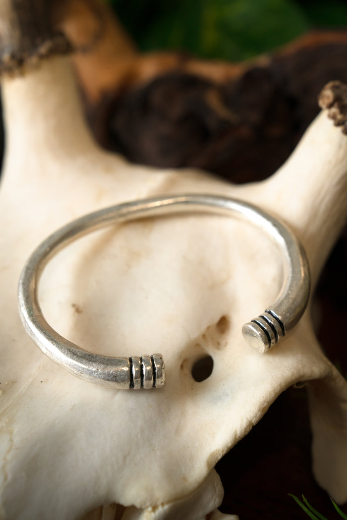 Merovingian bracelet, silvered bronze