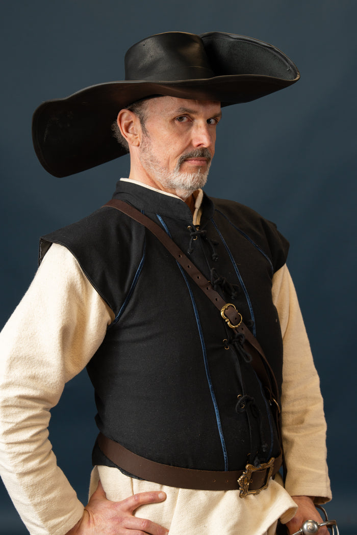 16th century doublet black