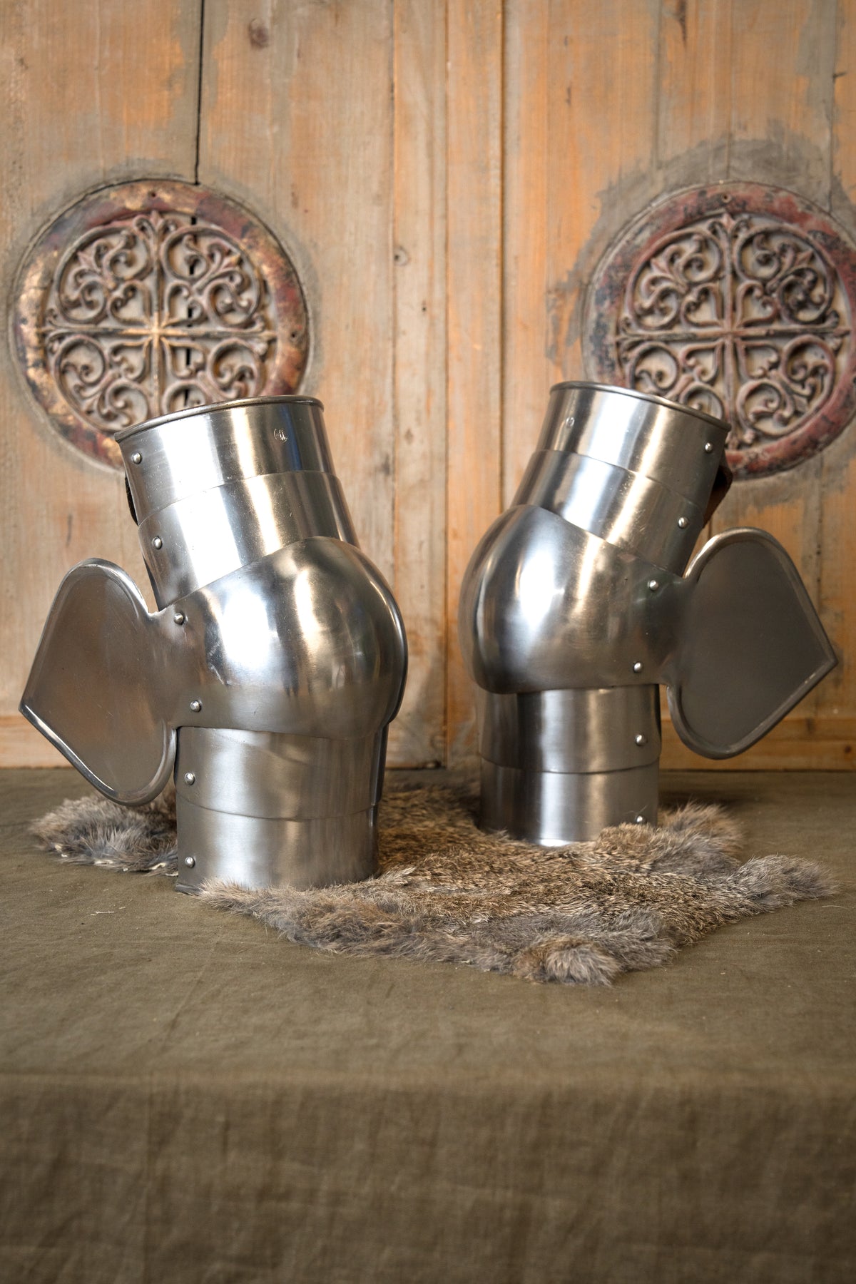 Milanese couters, elbow armour, 2 mm