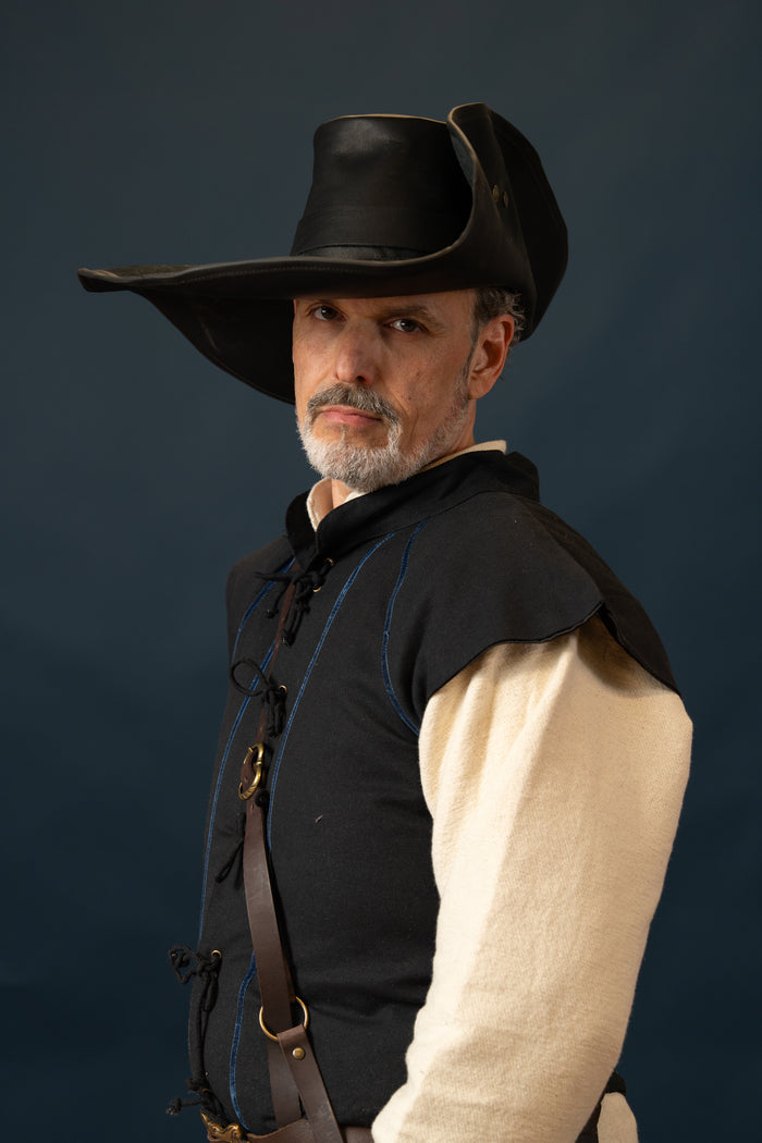 16th century doublet black