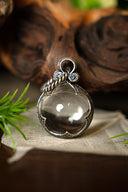 Cristal de roche viking de Gotland taille L, en bronze argenté