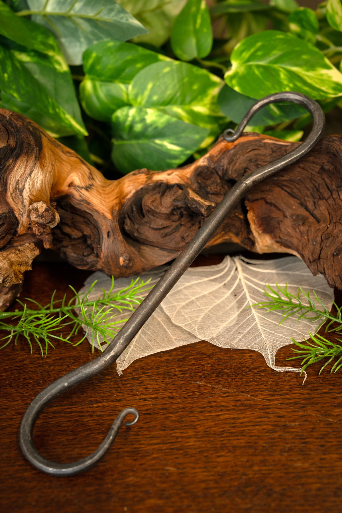 Hand-forged S-hook Gudrun large