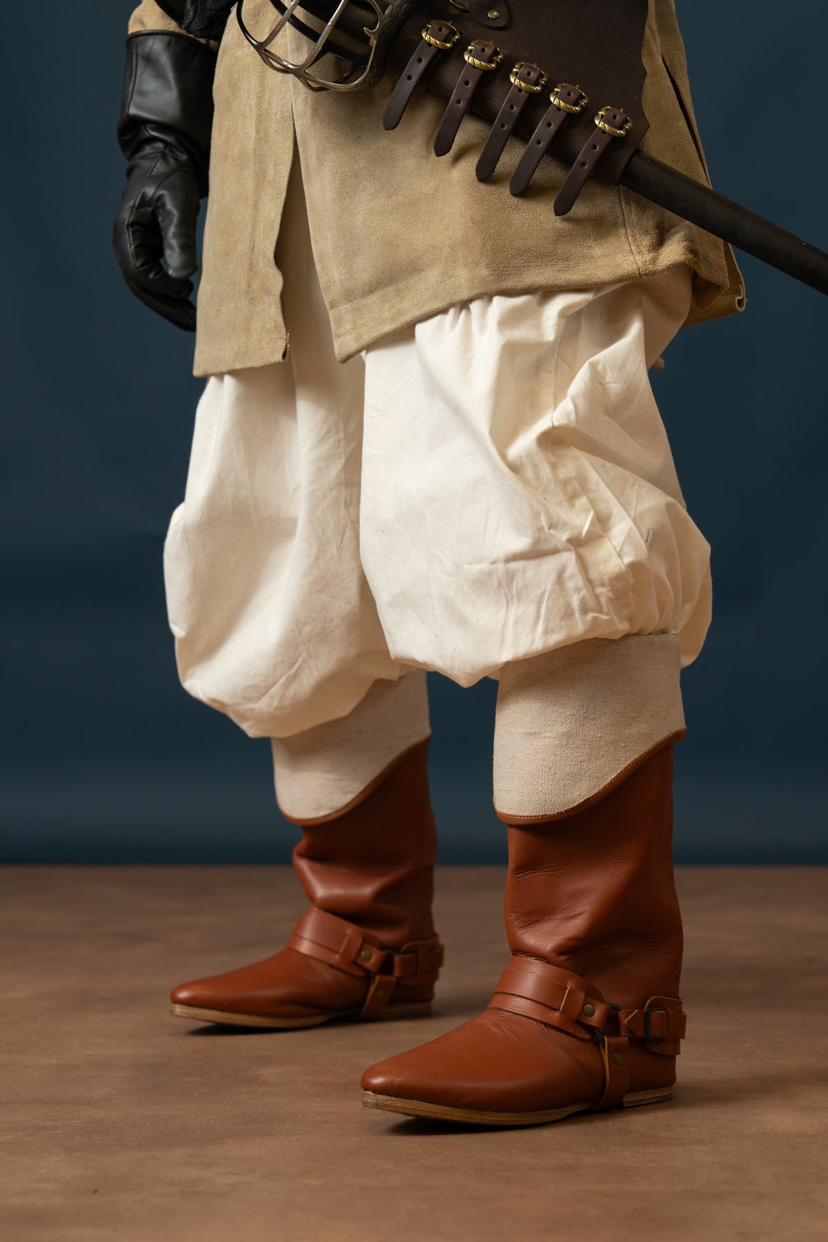Musketeer boots Heroldus, medieval, brown