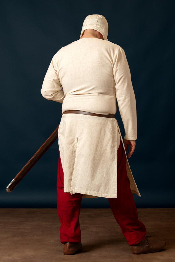 riding tunic, cotton-linen mix, natural