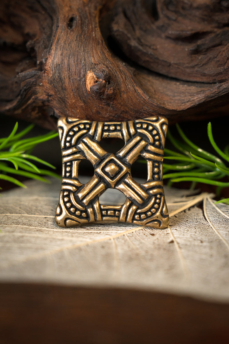 Viking korsfibula Uppåkra, bronze