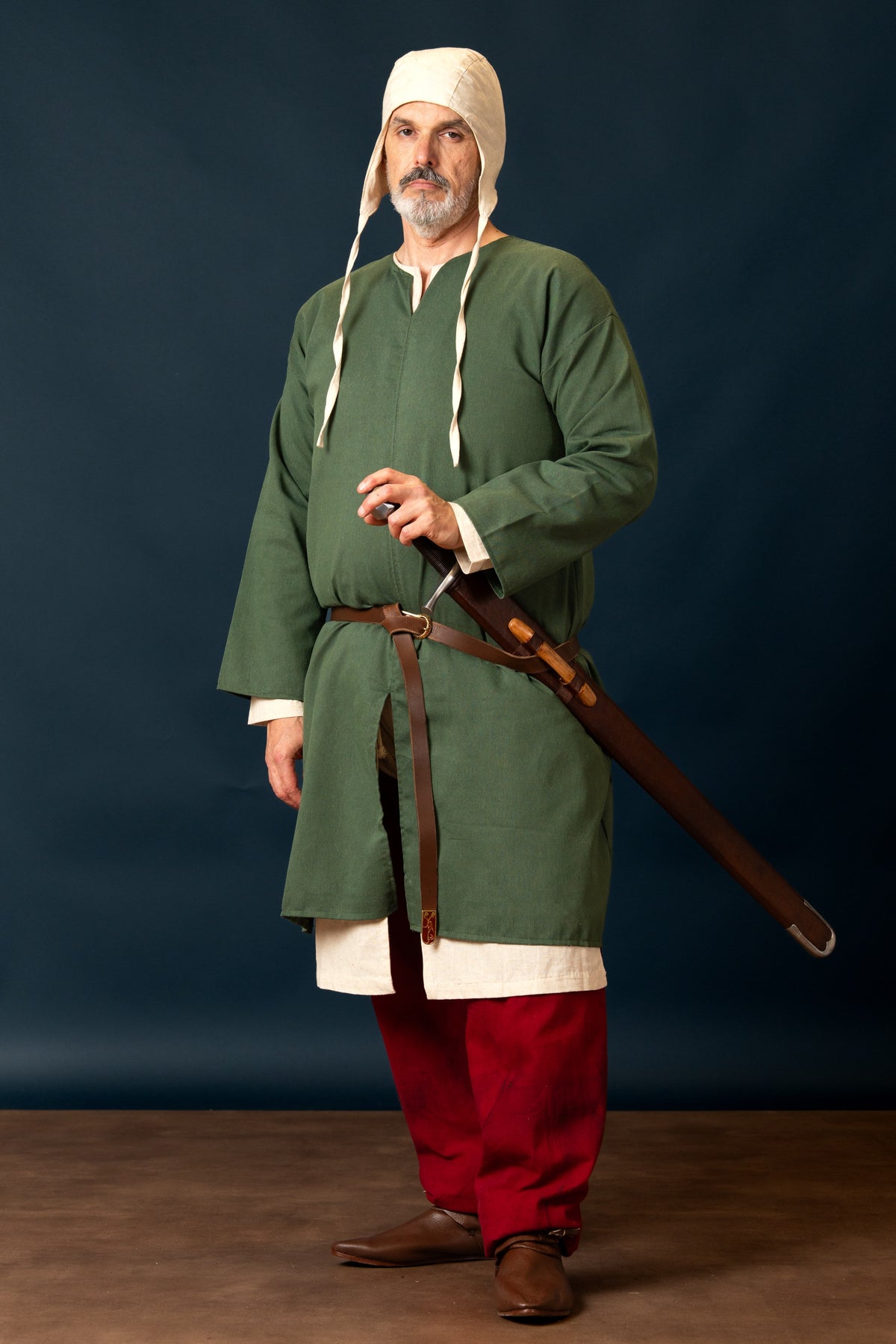 Normandy tunic, william, Linen - Green