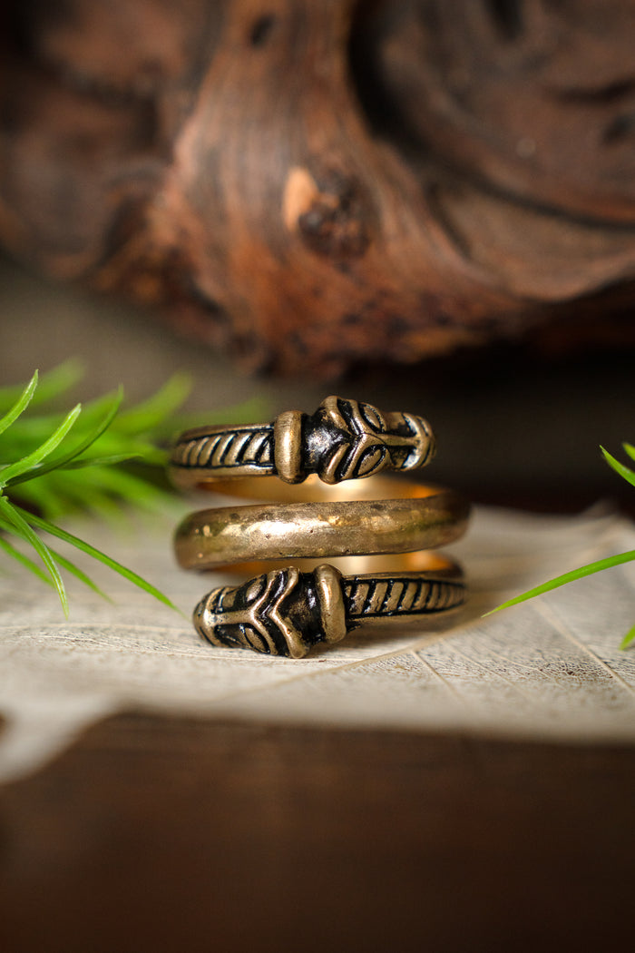 Luxurious Iceland Viking Ring, Bronze