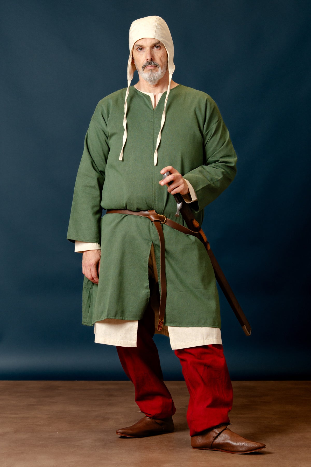Normandy tunic, william, Linen - Green