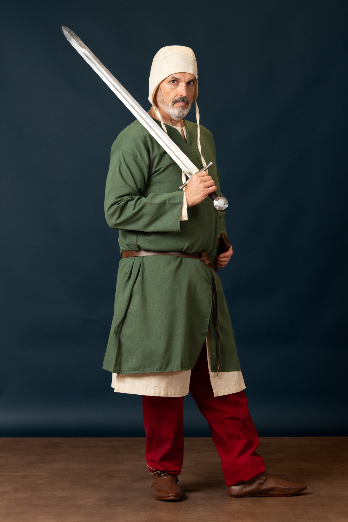 Normandy tunic, william, Linen - Green