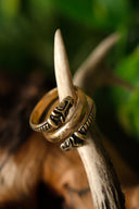 Lyxig isländsk vikingring, brons