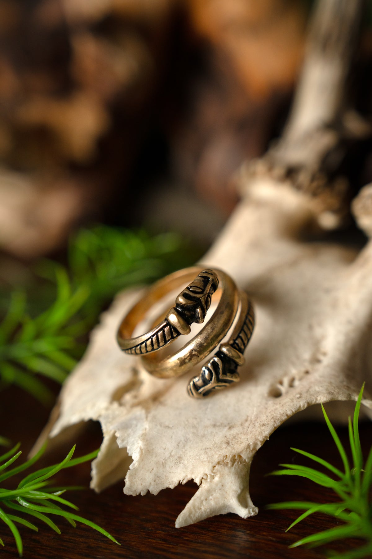 Luxurious Iceland Viking Ring, Bronze