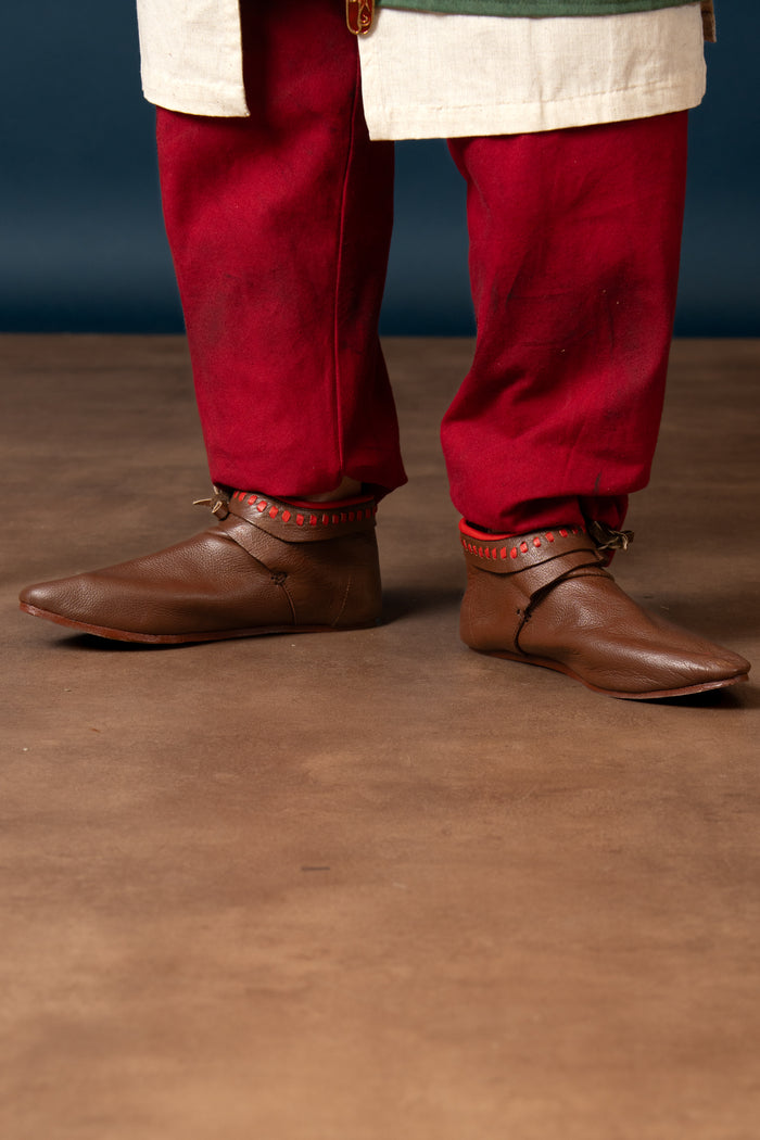 Decorated ankle boots, brown