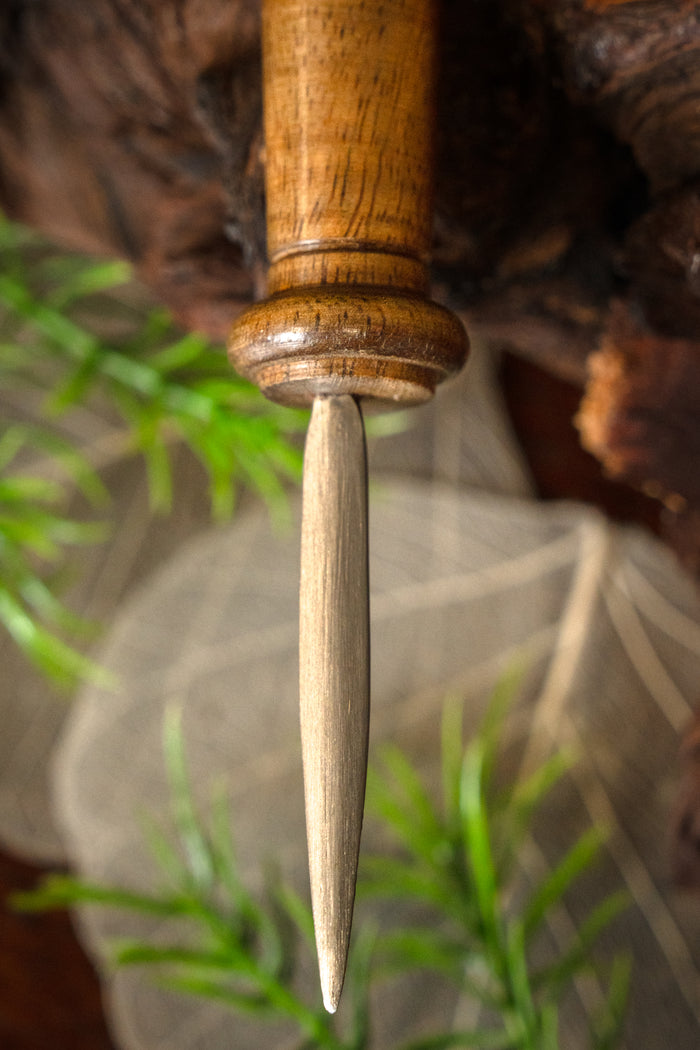 Early medieval leather awl Birka