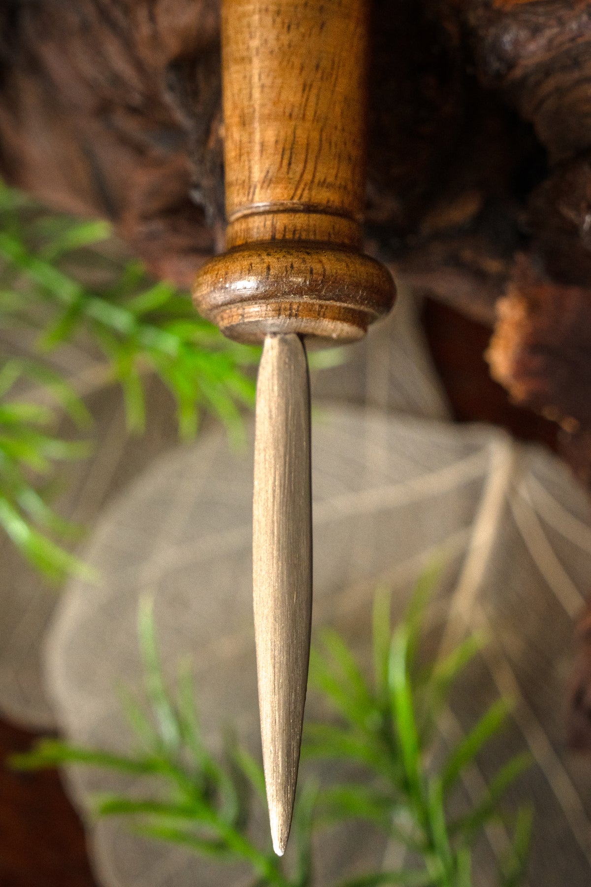 Early medieval leather awl Birka