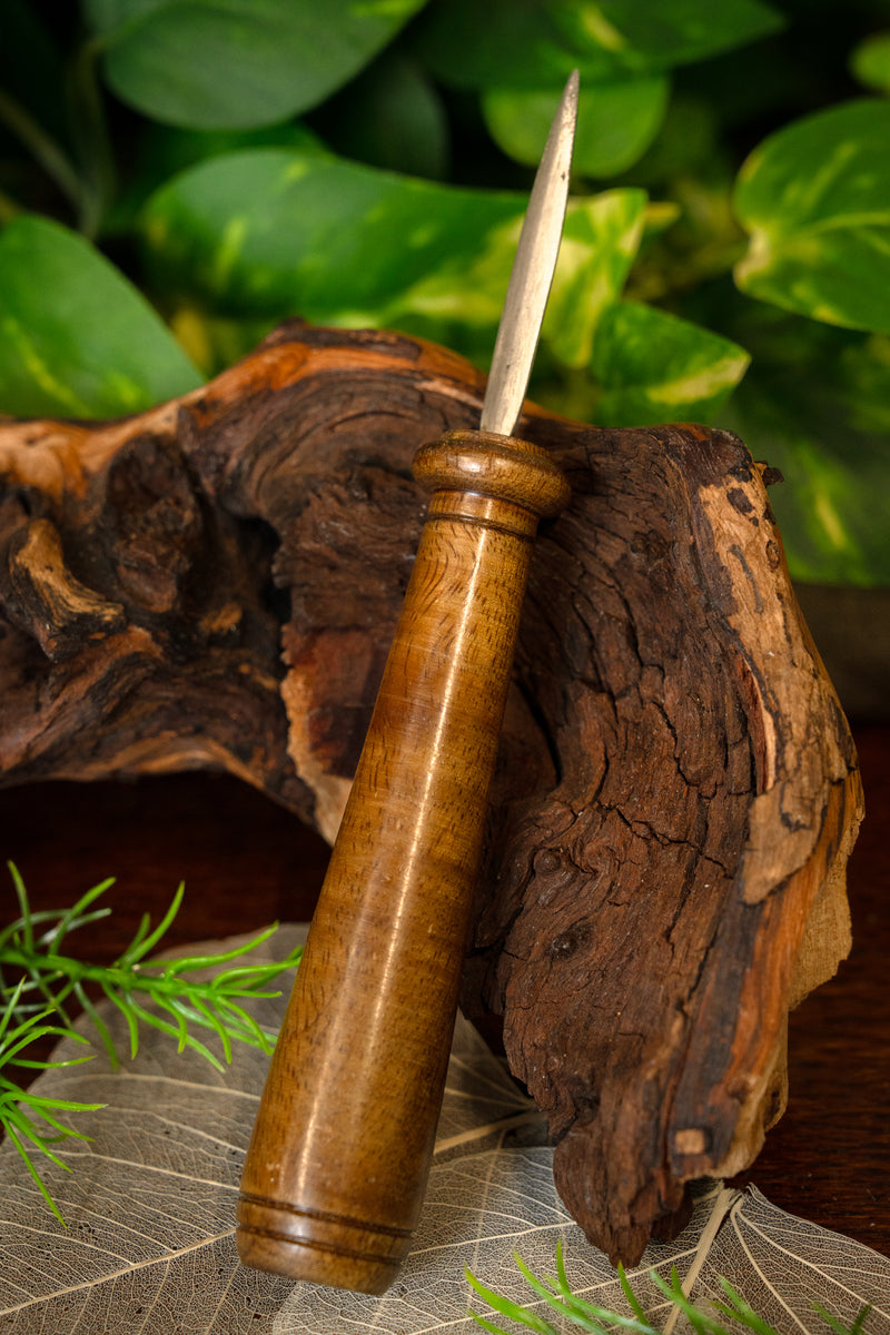 Early medieval leather awl Birka