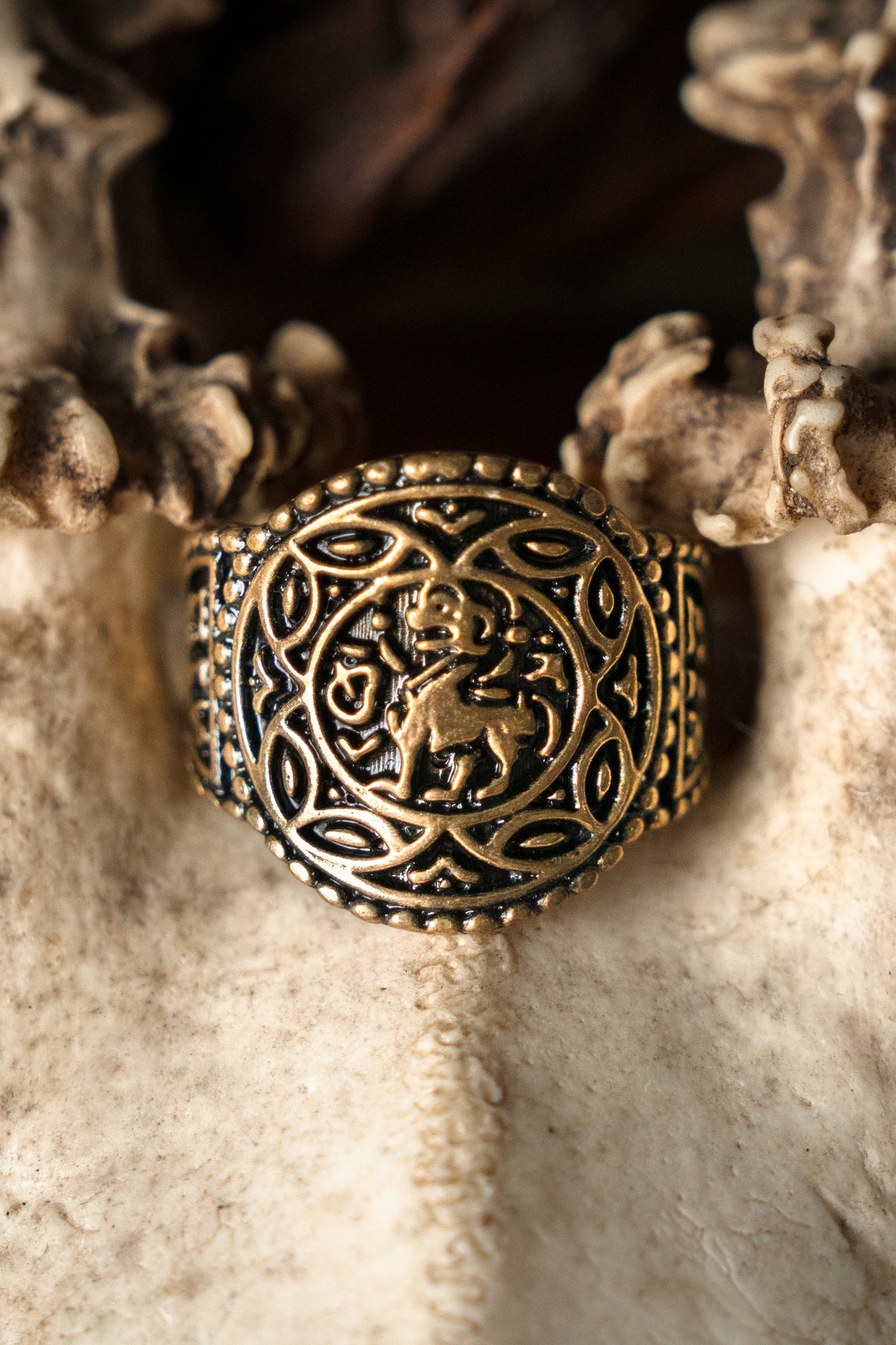 Saxon ring Aethelswith, bronze