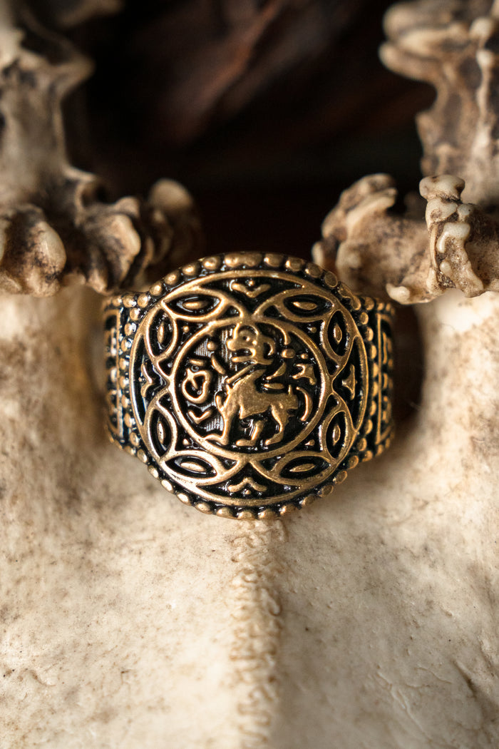 Saxon ring Aethelswith, bronze