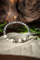 Viking horseshoe fibula Birka, silvered bronze