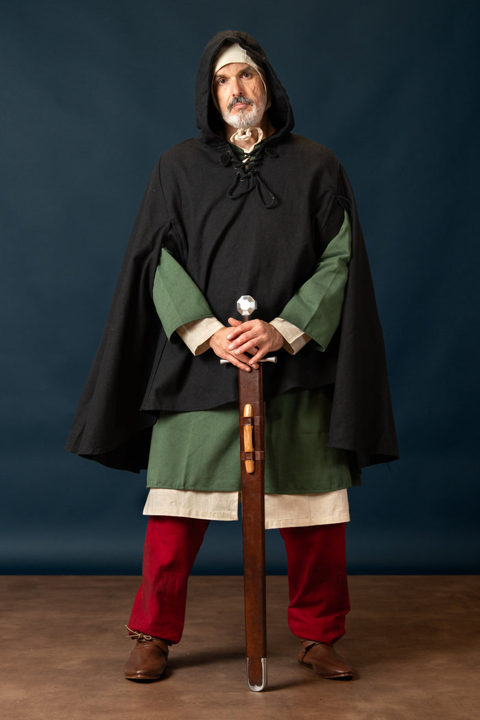 riding tunic, cotton-linen mix, natural