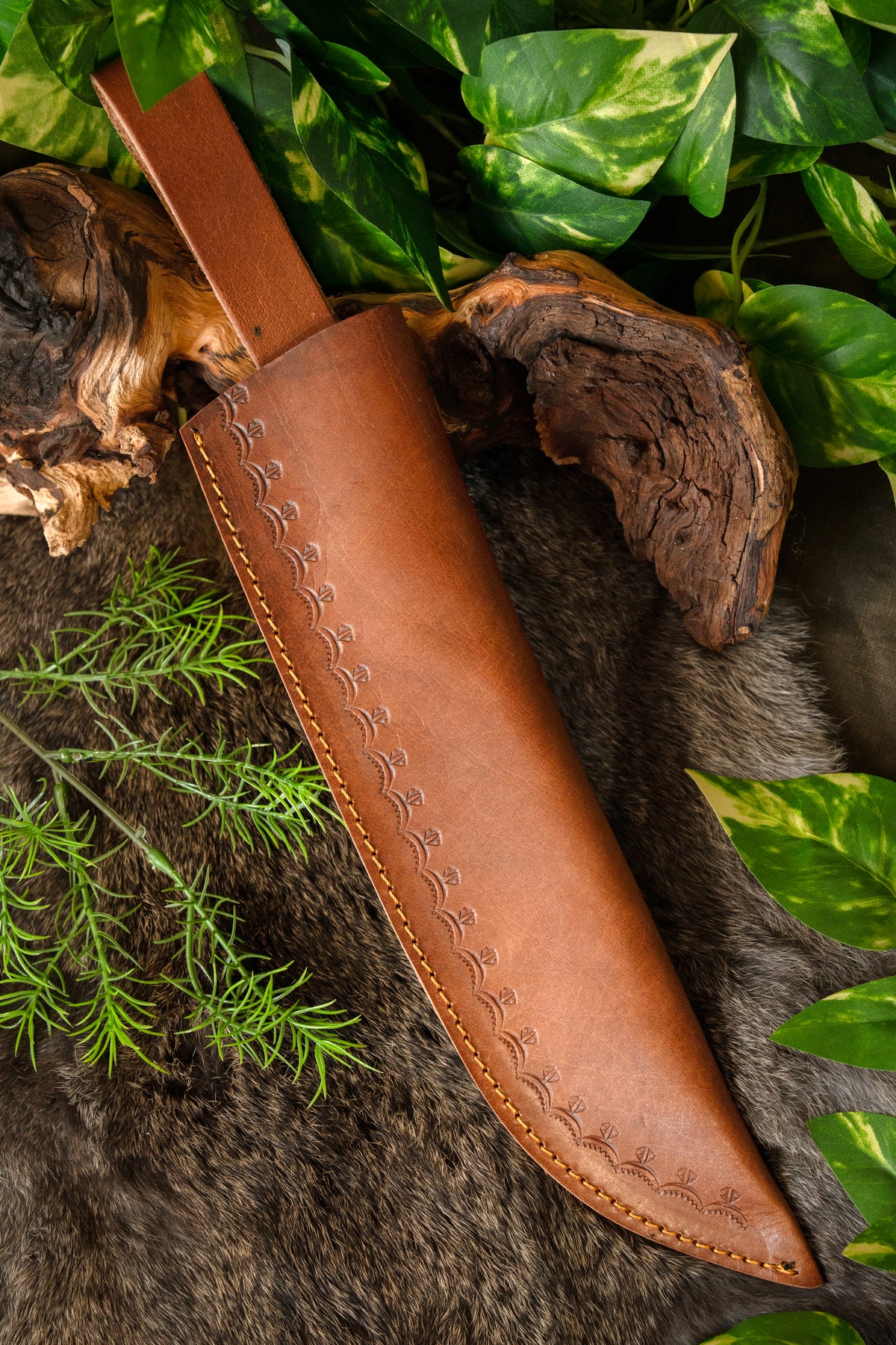 Viking knife Novgorod, semi-sharp