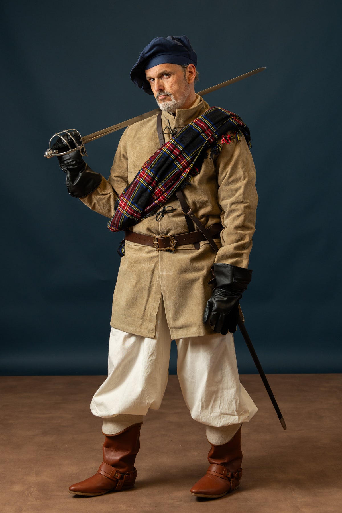 17th Century Suede Jacket Tilly, Sand (Buffcoat)