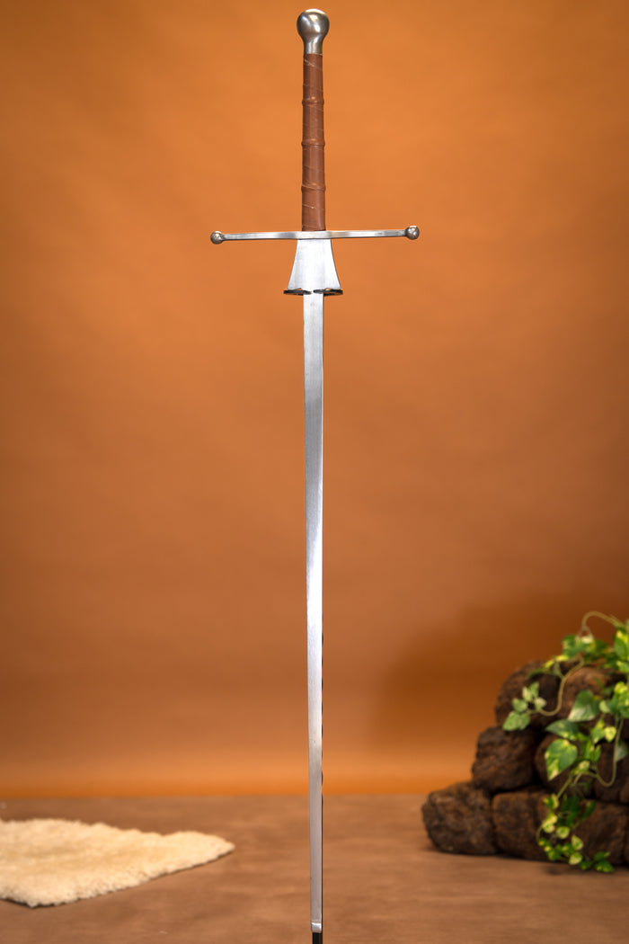 HEMA Federschwert, 125 cm, hard flexibility, brown, blunt (battle-ready)