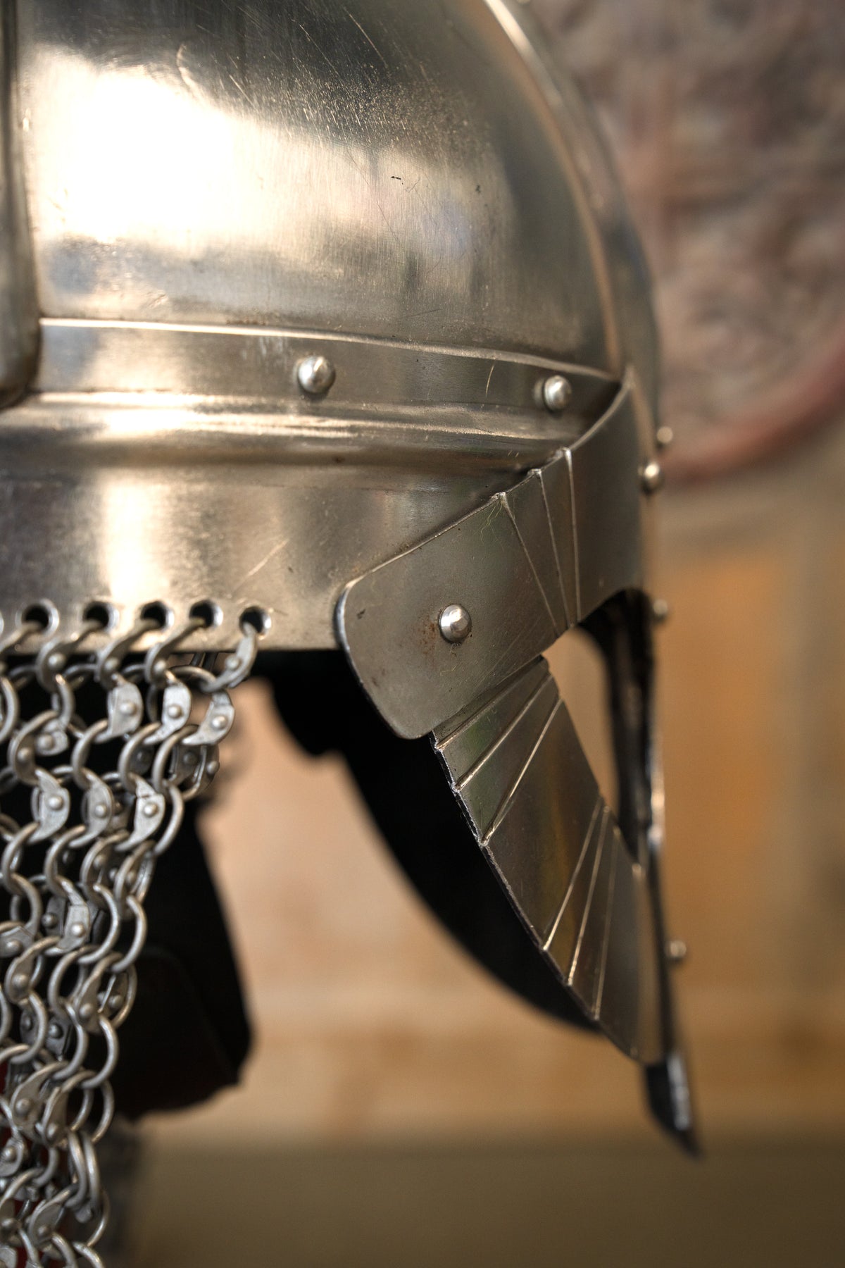 Viking spectacle helmet Gjermundbu, 2 mm (battle-ready)