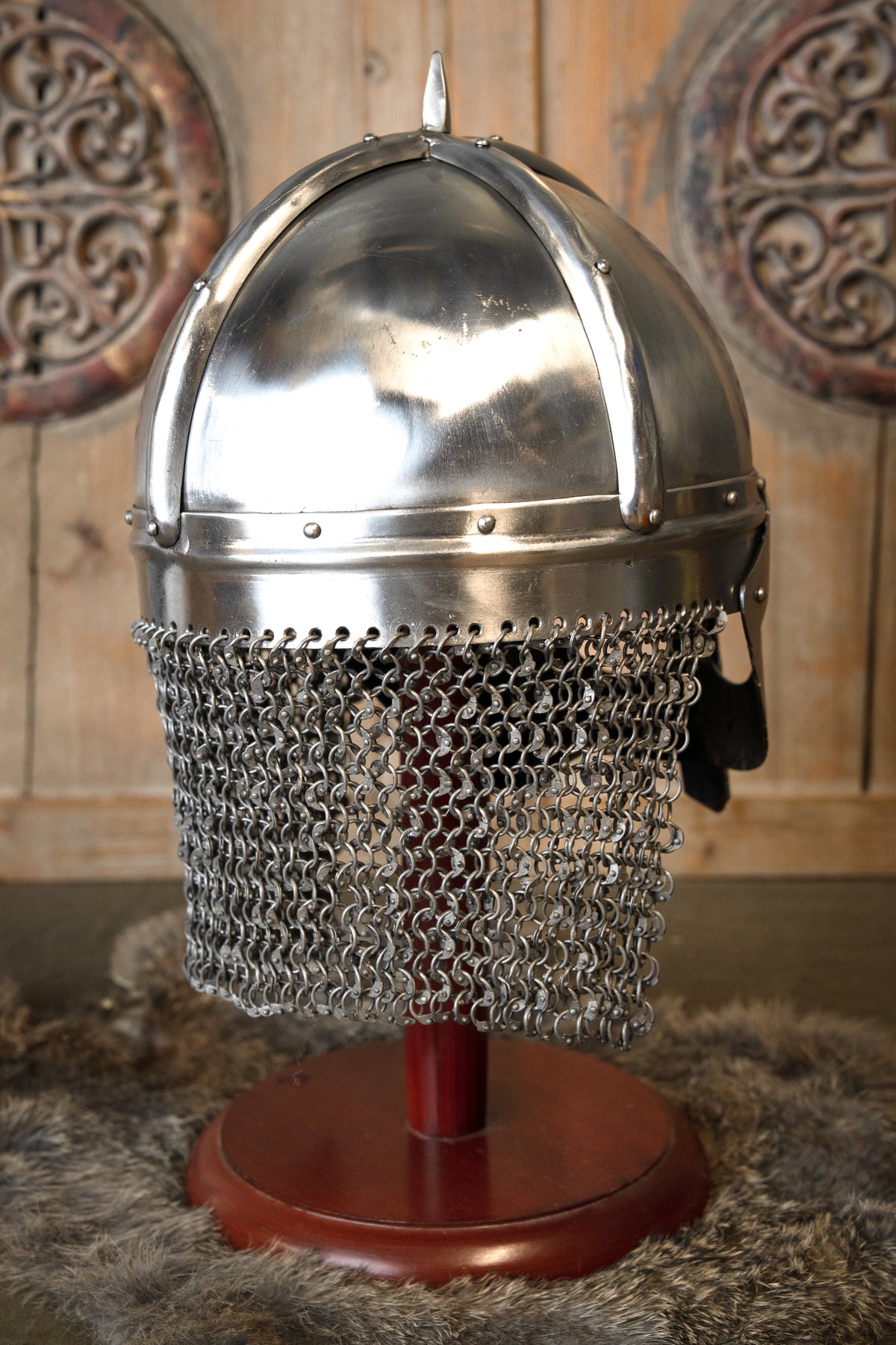 Viking spectacle helmet Gjermundbu, 2 mm (battle-ready)