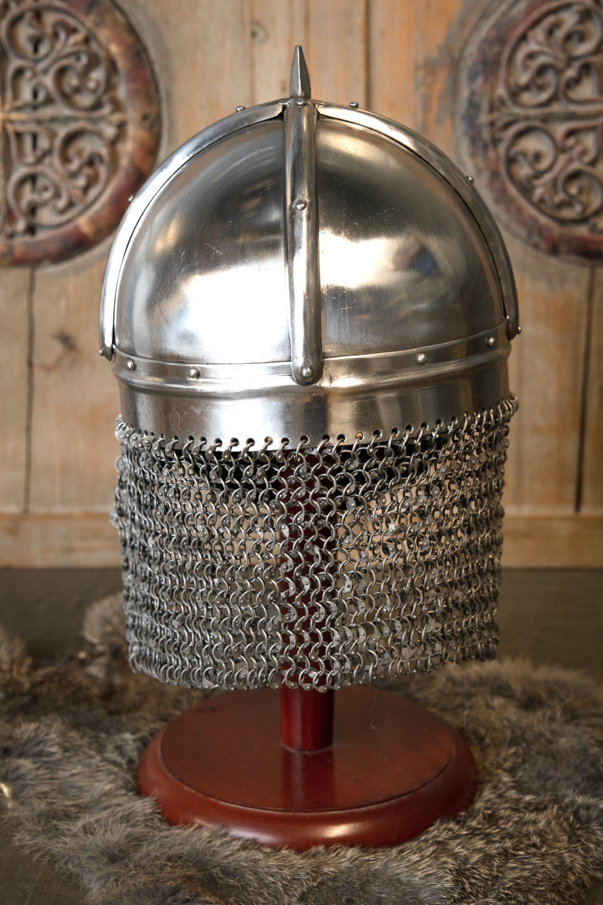 Viking spectacle helmet Gjermundbu, 2 mm (battle-ready)