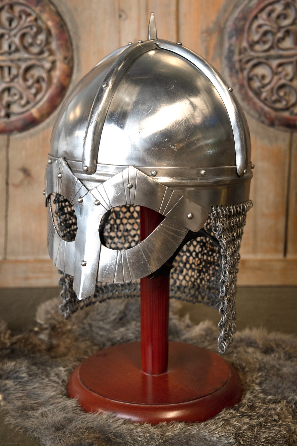 Viking spectacle helmet Gjermundbu, 2 mm (battle-ready)