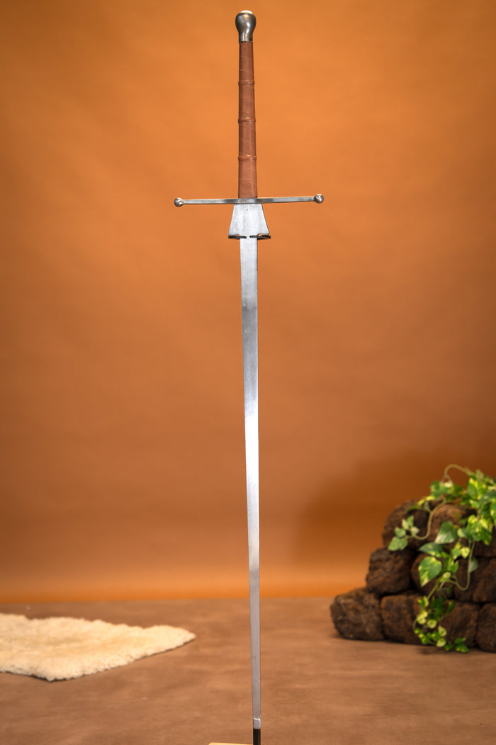 HEMA Federschwert, 135 cm, hard flexibility, brown, blunt (battle-ready)