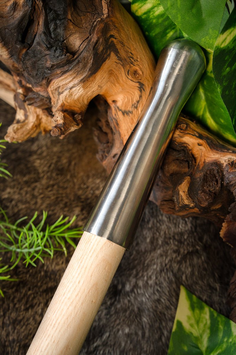 Casquillo redondo para asta de lanza, romo (battle-ready)