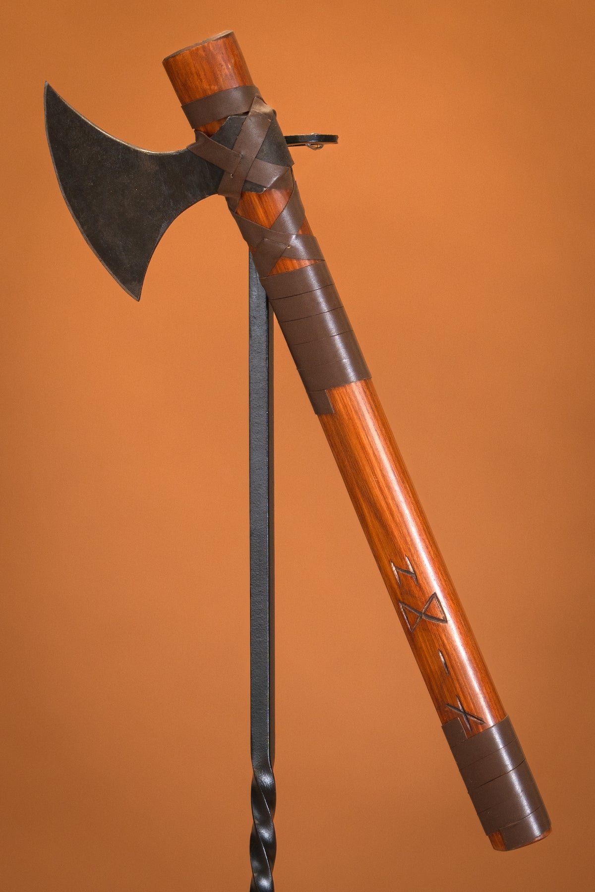 Viking Daneaxe with Runes, Type M, Semi Sharp
