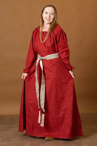 Matilda medieval chemise, underdress, red
