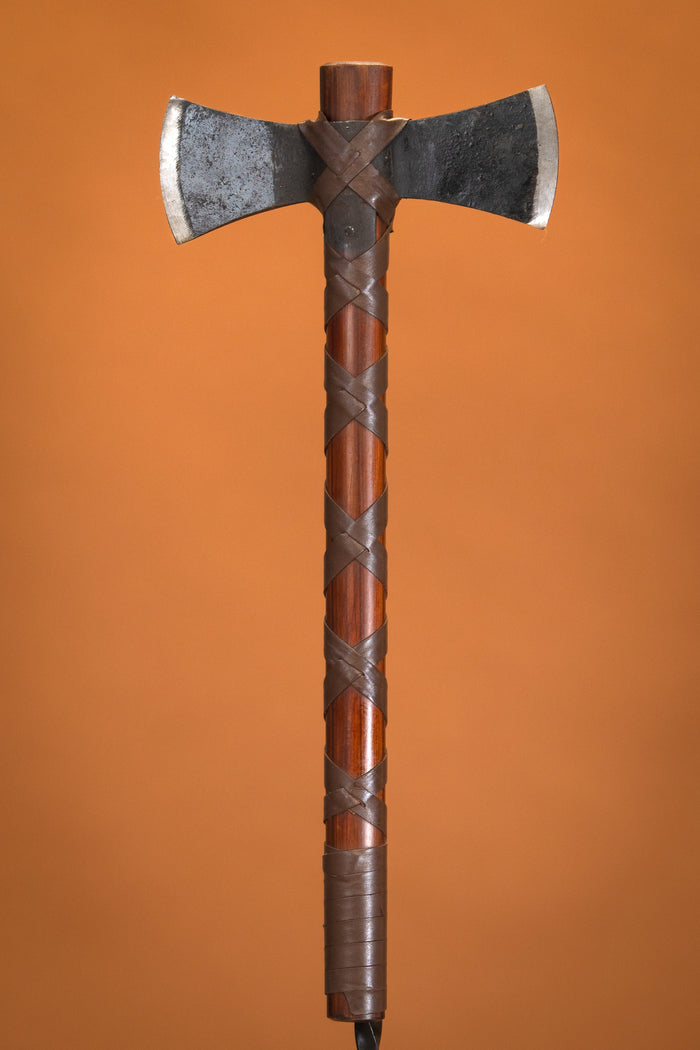 Double Viking axe Floki, semi-sharp