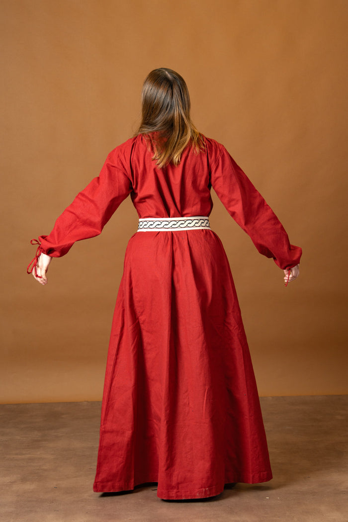 Matilda medieval chemise, underdress, red