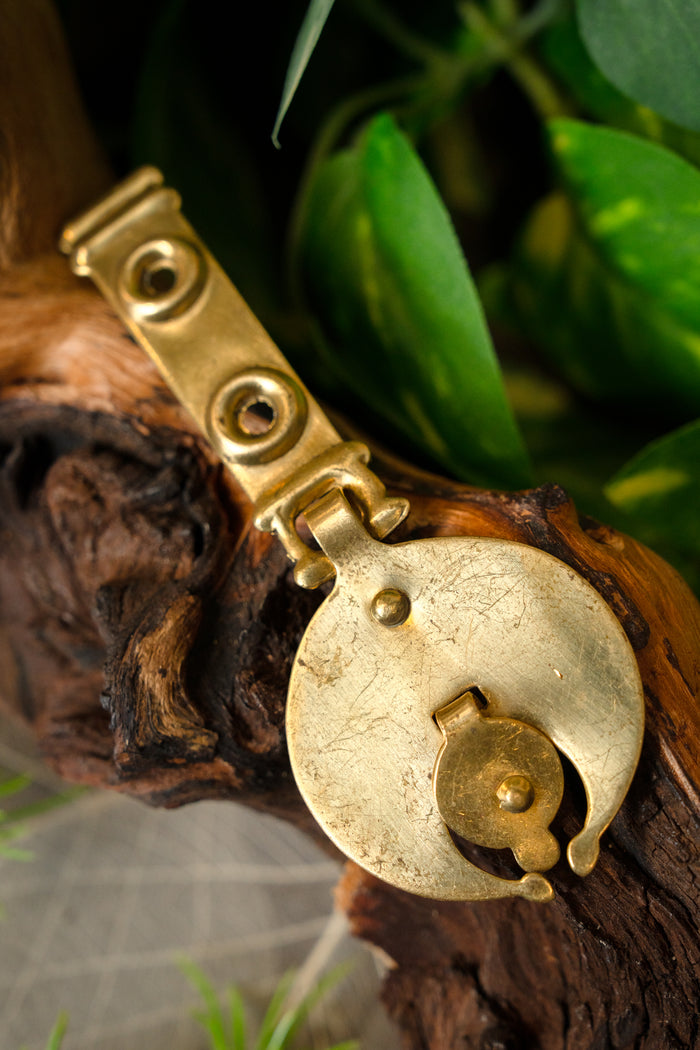 Decorated belt end for Roman belts
