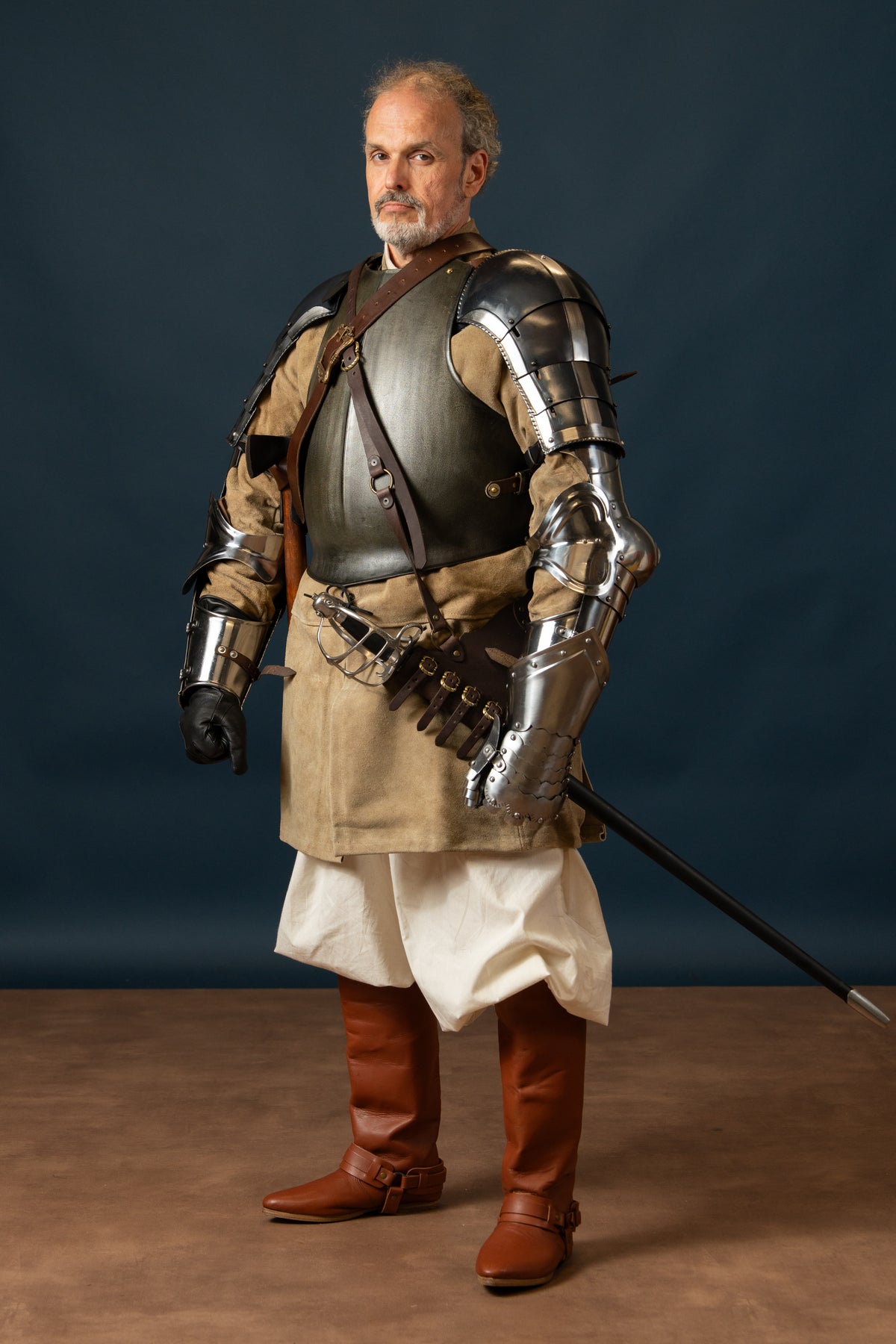15th century breastplate, blackened, 1 mm